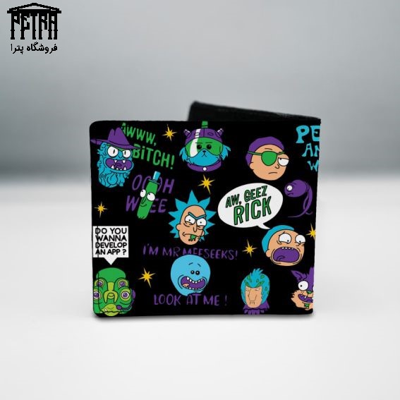 کیف پول چرمی rick and morty
