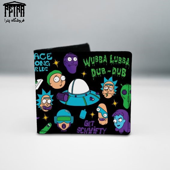 کیف پول چرمی rick and morty